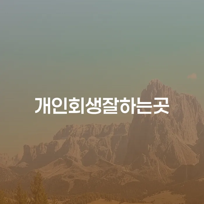 법원개인회생 개인회생으로 현명하게 잘하는 법률사무소