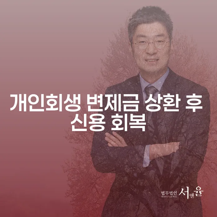개인회생 변제금 상환 후 신용 회복, 어떻게 가능할까요?