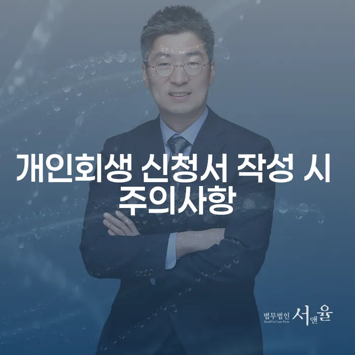 개인회생 신청서 작성 시 주의사항, 놓치지 않으셨나요?