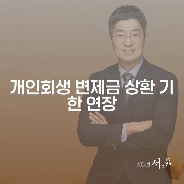 개인회생 변제금 상환 기한 연장, 어떻게 해야 할까요?