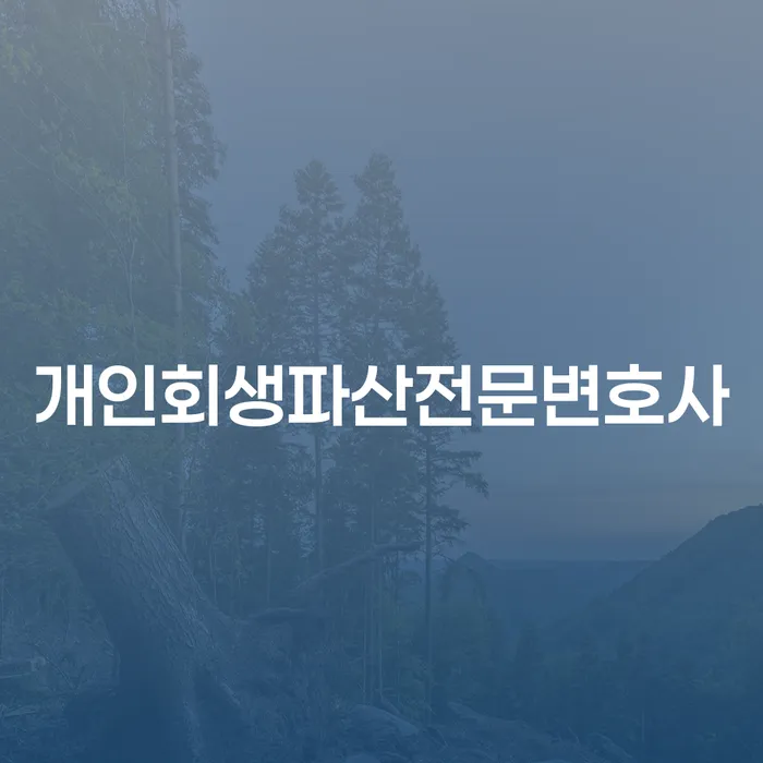 홍성군개인회생파산전문변호사와 함께하는 부채 해결 방법